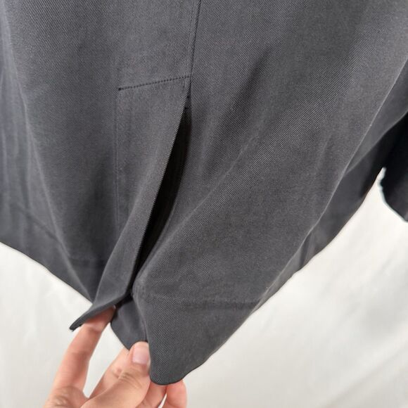 Tommy Bahama Silk Jacket Men's XL Black Button Front Long Sleeve Inner Pocket - Picture 14 of 16